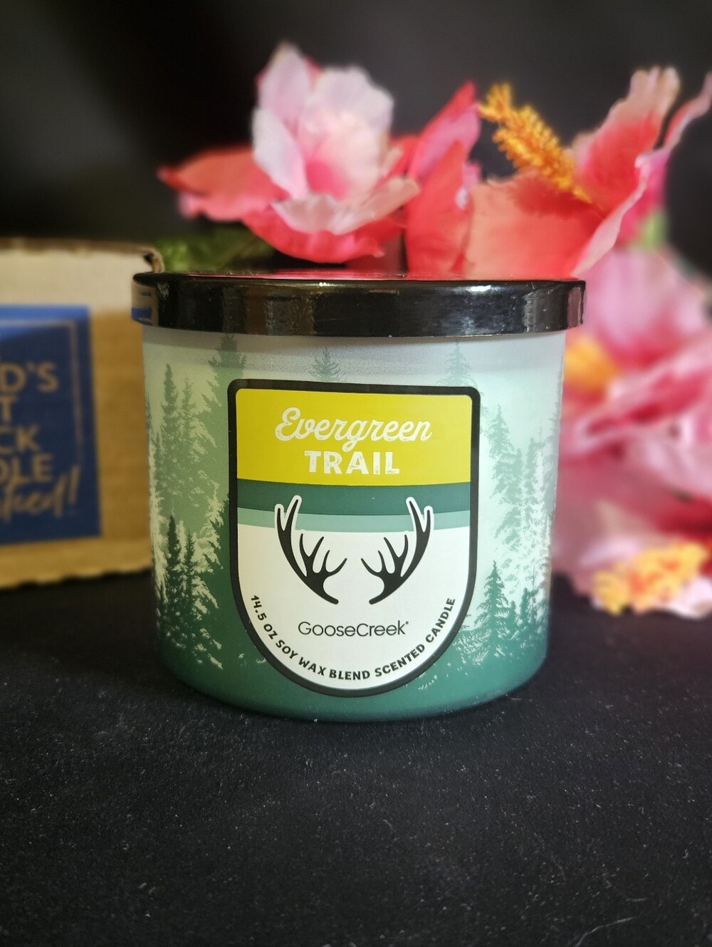 NWT Goose Creek Evergreen Trail 3-wick Candle - Green, White